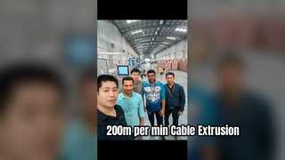 High Speed PVC Nylon Cable Extrusion Line 200m per min