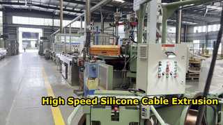 High Speed Silicone Cable Extrusion Line 80m min