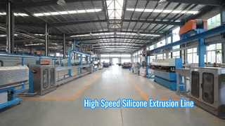 High Speed Silicone Wire Extrusion Line 80m per min